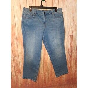 Terra & Sky Medium Denim Straight Leg Jeans Sz 20WP